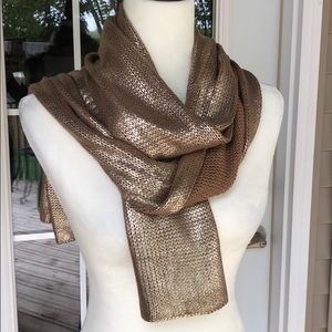 The Limited Gold and Brown Sweater Scarf